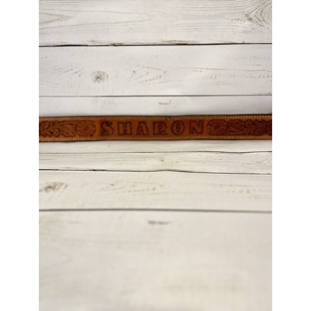 Calling All SHARONs. Ranch Pal Women’s Western Leather Belt Strap No Buckle - Picture 5 of 6